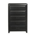 thumbnail image 2 of Benjara 5 Drawer Transitional Wooden Chest with Metal Bar Pull, Espresso, 2 of 2