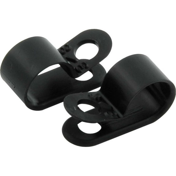 Allstar Line Clamp - Adel - 1/2 in ID - Nylon - Black - Set of 10 ALL18313
