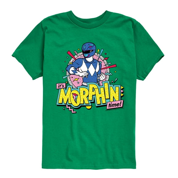 Power Rangers - Morphin Time Blue - Boy's Short Sleeve Tee