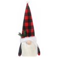 thumbnail image 1 of Cubierta de botella de vino Barba de Navidad Muñeca sin rostro Ropa a prueba de polvo Sombrero de cerveza puntiagudo universal Manga de botella Kits de decoración para fiestas Rejilla negra roja Yuarrent HA068242-01, 1 of 6