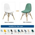 thumbnail image 4 of Shell Chair Slipcover,Stretch Armless Mid Century Modern Chair Covers Removable Washable Anti-Dust Jacquard Chair Protector for Living Room Bedroom Office-1 Pcs-A, 4 of 7