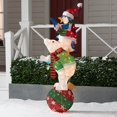 Holiday Time Lightup Polar Bear and Penguin Decoration, 60"