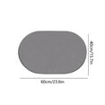 thumbnail image 3 of Oval Diatomite Bath Mat 16x24in Super Absorbent Non Slip Floor Mat Solid Color For Bathroom Shower Home Decor Quick Dry, 3 of 6