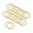 thumbnail image 1 of Unique Bargains Beading Hoop Earrings, 60Pcs Round Copper Hoop Earring for DIY Crafts Jewelry Making(12mm, Gold), 1 of 4