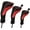 Red, variant on Golf Club Head Covers for Fairway Woods Driver Hybrids, 3Pcs Long Neck Mesh Golf Club Headcovers Set with Interchangeable No. Tags 3 4 5 6 7 X