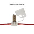 thumbnail image 4 of Riwesomey Portafusibles 5A y reinicio Manual de cable de fusible 28V/32V 12AWG impermeable a prueba de polvo transparente para coche automóvil yate RV Vehículos, repuestos y accesorios Mis No.1 Riwesomey VI009538-01, 4 of 6
