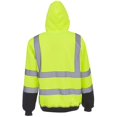 thumbnail image 2 of High Visibility Reflective Stripes Safety Workwear Men Hoodie Pullover Sweatshirt, 2 of 3