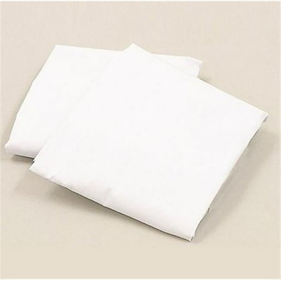 L A BABY 3009-WH Knitted Fitted Sheet For Full Size Crib Natural 100% Cotton Fabric- White