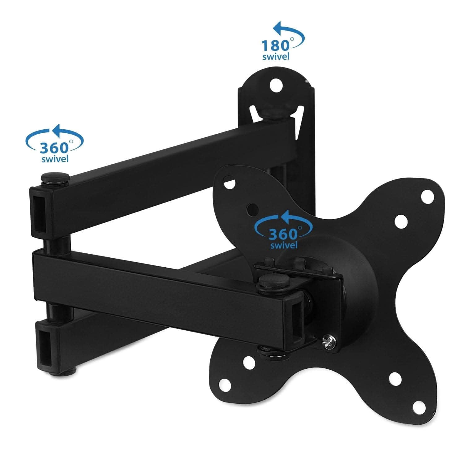 Mount-lt! Full Motion TV Wall Mount, 15" Extension, Fits 19"-32" TVs, 40 lbs. Capacity