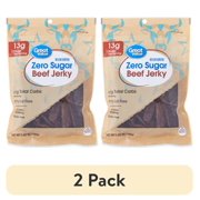 (2 pack) Great Value Zero Sugar Original Beef Jerky, 5.85 oz
