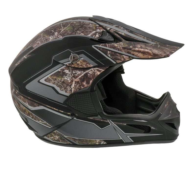 Adult Frenzy Mossy Oak Mx Off-Road Motocross ATV Dirt Bike Helmet