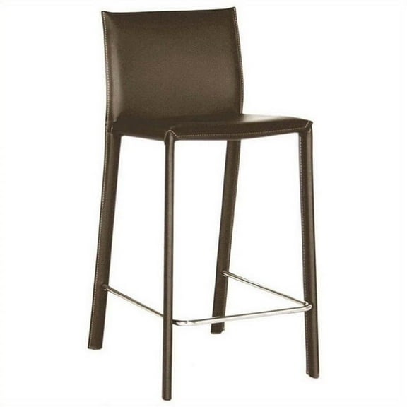 Allora Counter Stool in Brown (Set of 2)