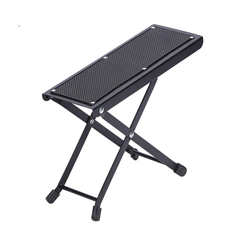 Guitar Foot Rest Footstool Foldable Adjustable Height Non-Slip Rubber