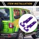 thumbnail image 2 of Recorte de bisagra de puerta trasera para Jeep Wrangler JL JLU 2018-2023 y Gladiator JT 2020-2023 ABS Púrpura, 2 of 6