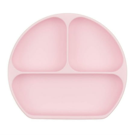 Bumkins Baby Silicone Grip Dish: Pink