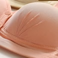 thumbnail image 5 of BaoFuBaoMei Front Snap Bras for Women Plus Size Ribbed Wireless Bra Molded Cup Shaping Brassiere Push up Breathable Bralette, 5 of 9