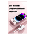thumbnail image 4 of Batería Externa Para Android Y iPhone 2 En 1 De 5000 Mah Belug, Rosa, 4 of 5