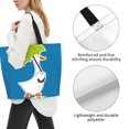 thumbnail image 3 of Rateoe Goose Holding an Umbrella Tote Bag - Waterproof Lightweight Handbags Travel Shoulder Bag for Hiking Yoga Gym Swimming Travel Beach, 3 of 8