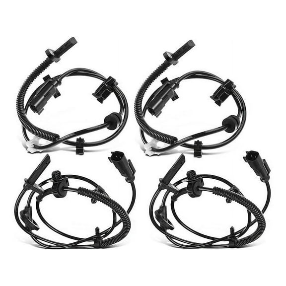 ABS Speed Sensor Set 4 - Compatible with 2009 - 2017 Chevy Traverse 3.6L V6 2010 2011 2012 2013 2014 2015 2016