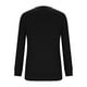 thumbnail image 4 of Camisas para adolescentes,Camiseta de manga larga con cuello en V para mujer, corte holgado e informal, poliéster suave, cómoda para uso diario, sopatenor, 4 of 8