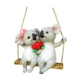 thumbnail image 3 of Koala Adorno de jardín Columpio Pintado Artesanía imaginativa Adorno de estanque Estatua de animal Decoración de patio para patio libre, 3 of 8