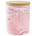 thumbnail image 1 of Tarro de aperitivos para perros, bote de cerámica y madera para alimentos para mascotas, tarro de almacenamiento de galletas para perros, 1 of 6