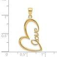 thumbnail image 2 of Collier Pendentif Cœur d'Amour en Or Jaune 14k, 2 of 6
