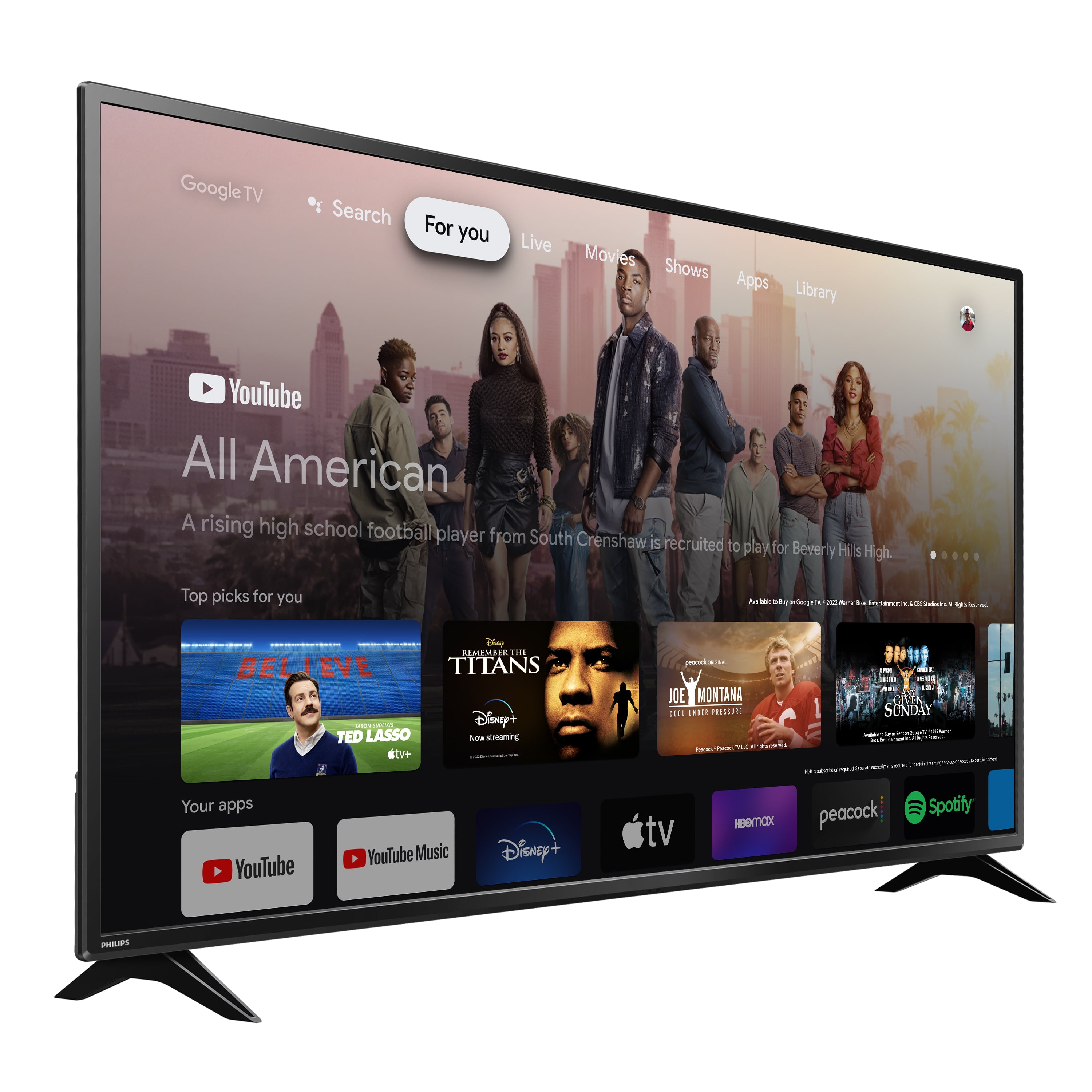 Buy Philips 7900 Series 65 Google Smart LED TV, 4K LED Ambilight TV, Dolby  Vision And Dolby Atmos, Google Assistant, Pixel Precise Ultra HD,  65PUT7908/56 Online - Shop Electronics & Appliances on