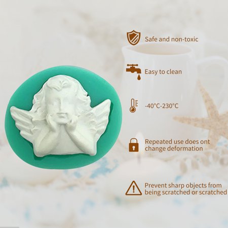 Angel Wings Silicone Mold – Fondant Cake Decorating Mold For Cupcake Toppers, Chocolate, Candy (2.95x4.52 In)