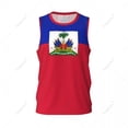 thumbnail image 2 of Haiti Flag Men Basketball Sports Jersey Running Fitness Multifunction Sleeveless tshirt Exclusive Custom Name Nunber, 2 of 9
