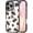 Black Cherry Leopard, variant on Case for iPhone 16 Pro, Cute Brown Leopard Kawaii Design Girly Aesthetic Cartoon Pattern for Women Girls Teens Transparent Acrylic Hard Case, 6.3"