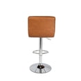 thumbnail image 4 of Bronte Living Leatherette Bar Stool 360 Swivel, Adjustable Height 24" to 33" Mid-Backrest, with Hard Floor Protection Rubber Band - Series Clementine - Set of 2, 4 of 7
