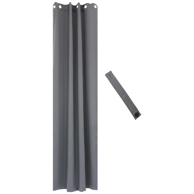 Sunnydaze Panneau de Rideau Occultant avec Œillets - 51,5 x 120 Po - Gris