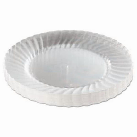 WN  9 in. Plastic Round Plates - Clear