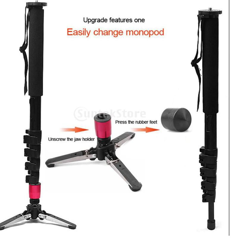 3 Legs Monopod Base 3/8" Stand Tripod Holder Adapter Support For Camera Shooting 
