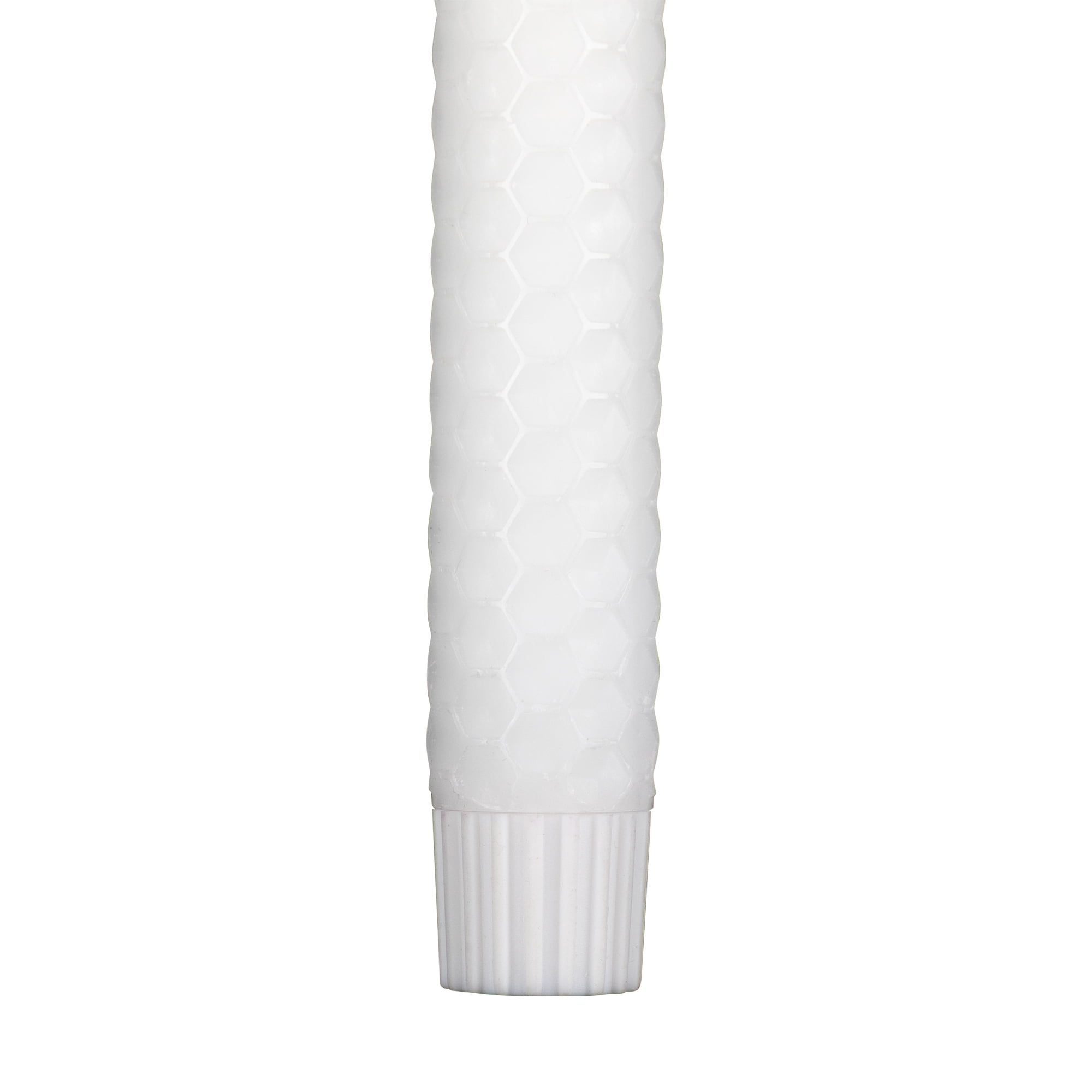 Northlight LED Flickering Flameless Taper Honeycomb Christmas Candles - 9.5" - White - Set of 2