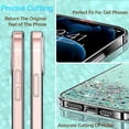 thumbnail image 6 of Compatible with Samsung A03 Case Cute Glitter Clear Sparkly Cases Shockproof Samsung Galaxy A03 Phone Case for Women Girls Silicone Slim Bling Protective Cover (Green), 6 of 14