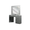 thumbnail image 1 of Tocador vanity R21 MUEBLES moderno con focos chico gris, 1 of 1