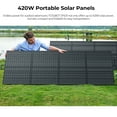 thumbnail image 2 of FOSSiBOT 420W Portable Solar Panel for Power Station, Foldable Solar Charger with Adjustable Kickstand, Waterproof IP67 for Outdoor Camping,RV,off Grid System, 2 of 8