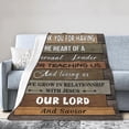 thumbnail image 6 of Pastor Appreciation Gifts Pastor Blanket Bible Verse Christian Lion Prayer Religious Throw Blankets for Couch Sofa Bed Warm Gifts 60 * 80 in, 6 of 6