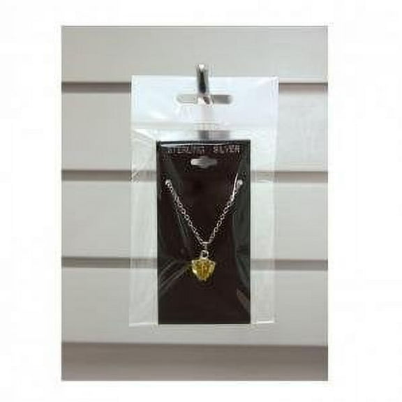 MyCraftSupplies 3x4 Inch HANG TOP Clear Self Adhesive Cello Bags for Jewelry Display or Beads Set of 100