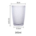 thumbnail image 2 of Acrylic Raindrop Textured Drinking Cup, Stackable Heat-resistant Water Cup for Juice Beverages Beer, 2 of 7