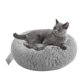 thumbnail image 3 of Cama redonda para mascotas KKMOON GY-01, suave y acogedora, diámetro de 50 cm, color gris claro, diseño circular para máximo confort. ¡Ideal para siestas y noches reparadoras!, 3 of 3