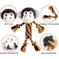 thumbnail image 2 of Juguetes de peluche para perros, interactivos, de cuerda, con elefante y mono, suaves y duraderos, para perros pequeños, medianos y grandes, con sonido chirriante., 2 of 5