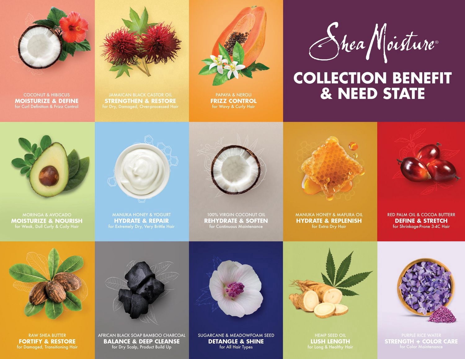 Shea Moisture Shampooing au Beurre de Karité Cru