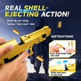 thumbnail image 4 of Pistola de juguete Awadas Gold Edition con 50 balas de espuma y goggles, 4 of 6