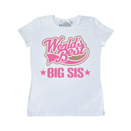 Sister Worlds Best Big Sis Women's T-Shirt (Best Woman Footballer In The World)