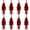 Burgundy, variant on Flocking Nutcrackers Christmas Decorations Fabric Hanging Ornament For Indoor Holiday Festival Accessories