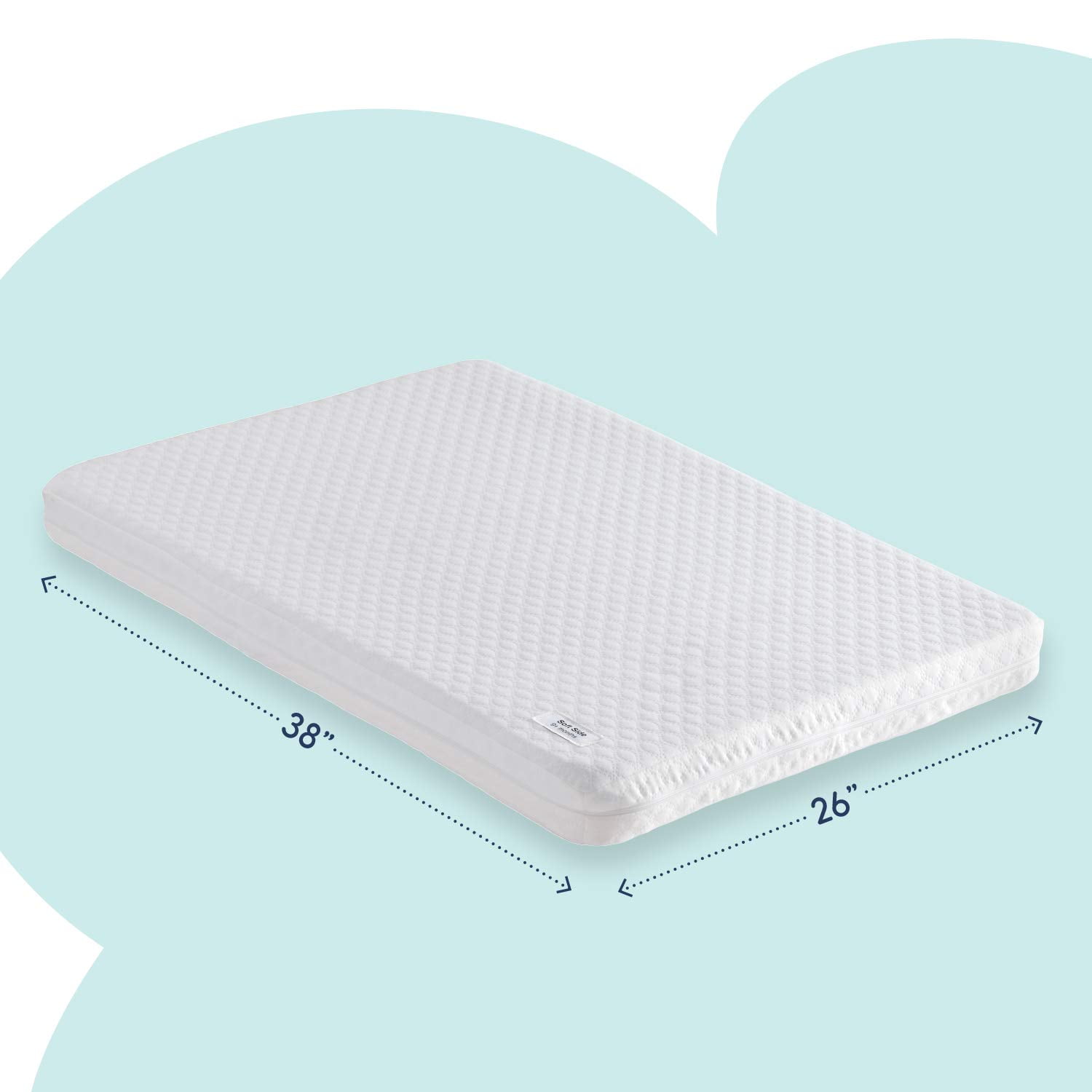 Details about   hiccapop Tri-fold Pack n Play Mattress Pad with Firm & Soft for Babies Toddle 