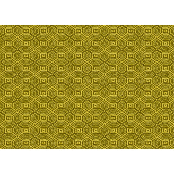 Ahgly Company Machine Washable Indoor Rectangle Transitional Oak Brown Area Rugs, 6' x 9'
